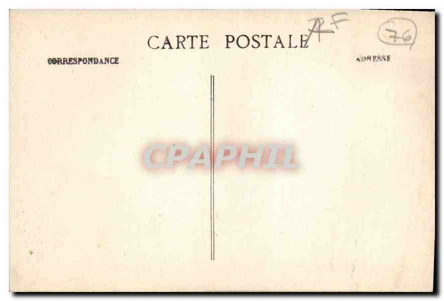 CPA Fecamp La Nef XII et XIII siecles de l'Eglise de la Trinite ancienne Abbaye Benedictine  — Rückseite