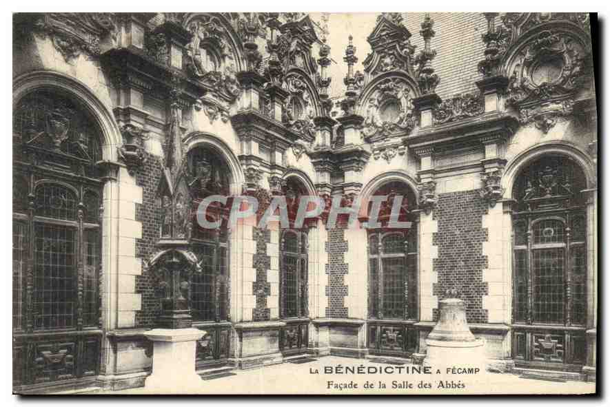 CPA La Benedictine a Fecamp Facade de la Salle des Abbes 