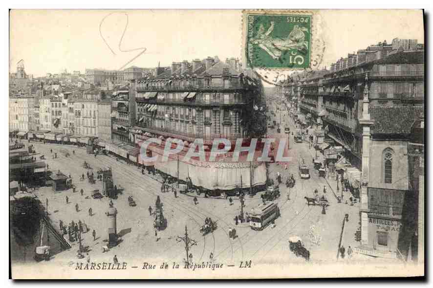 CPA Marseille Rue de la Republique 