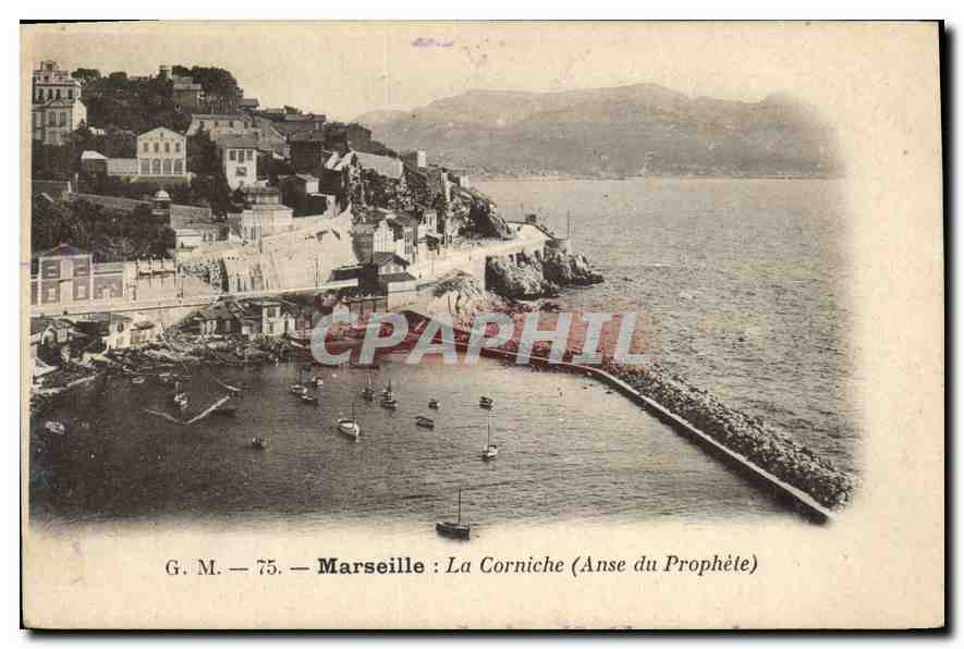 CPA Marseille La Corniche Anse du Prophete 