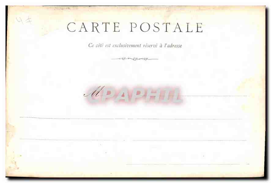 CPA Marseille La Bourse et la Cannebiere  — Rückseite