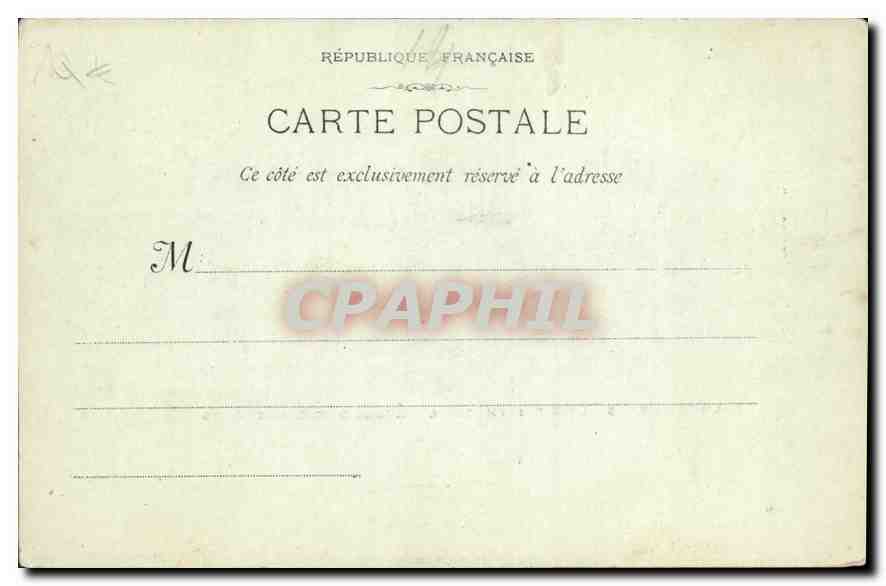CPA Marseille La Bibliotheque et l'Ecole des Beaux arts  — Rückseite