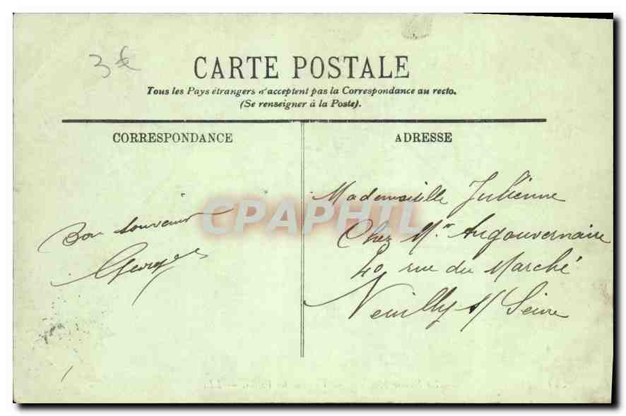 CPA Marseille La Fausse Monnaie vue sur les Villas  — Rückseite