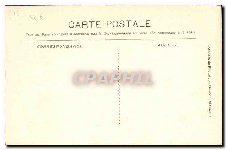 CPA Marseille La Rue Cannebiere  — Rückseite