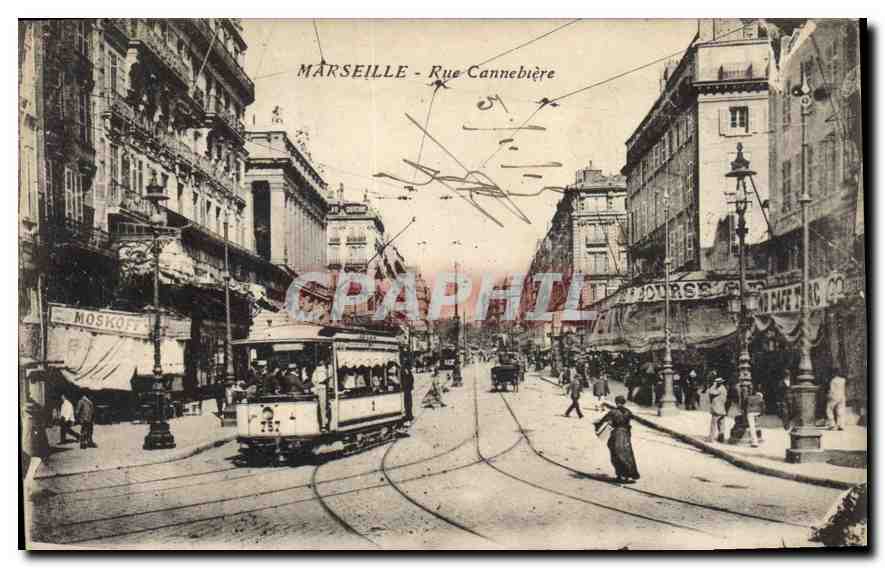 CPA Marseille Rue Cannebiere 