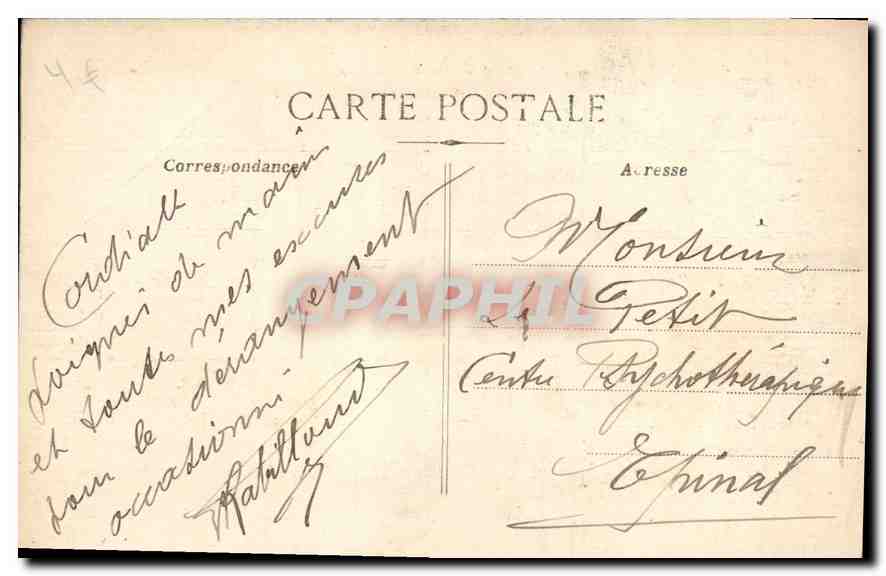 CPA Marseille Rue Cannebiere  — Rückseite
