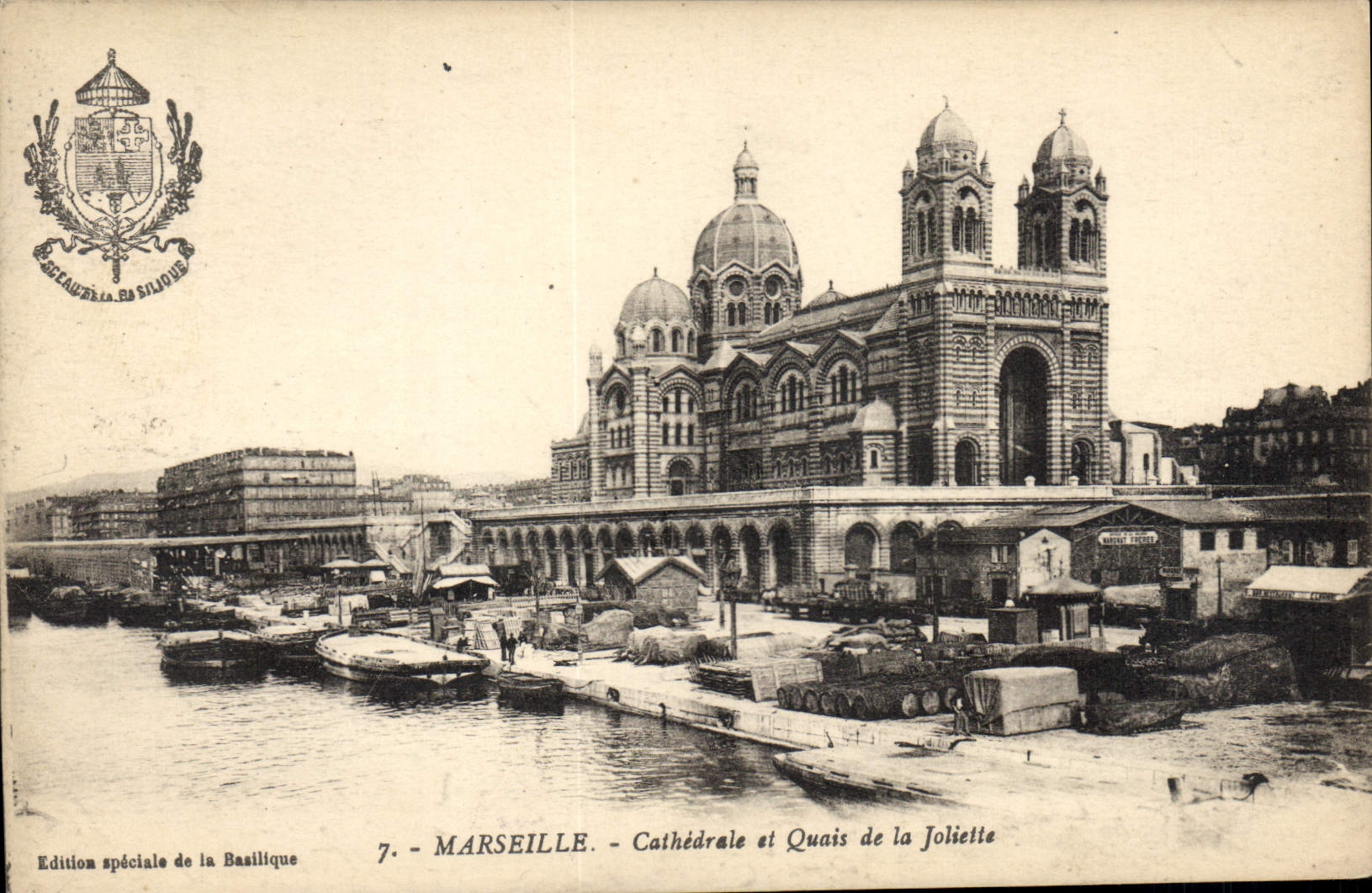 CPA Marseille Cathedrale et Quais de la Joliette 