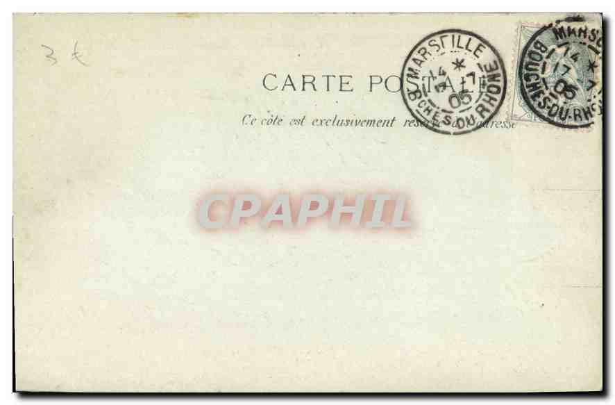 CPA Marseille Les Ascenseurs de Notre Dame de la Garde  — Rückseite