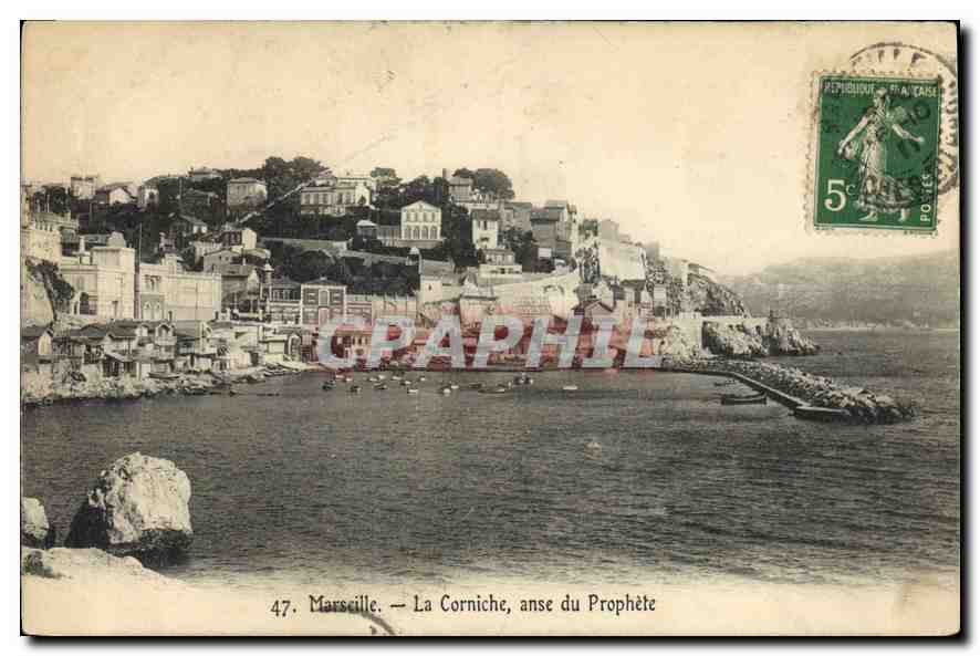 CPA Marseille La Corniche anse du Prophete 