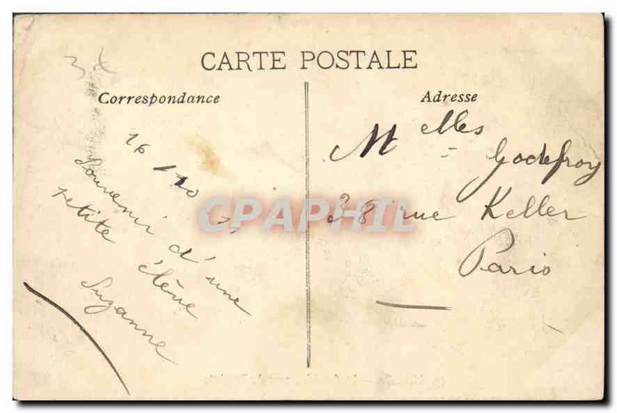 CPA Marseille La Corniche anse du Prophete  — Verso