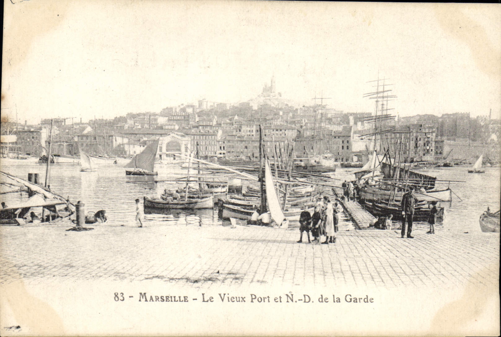 CPA Marseille Le Vieux Port et N D de la Garde 