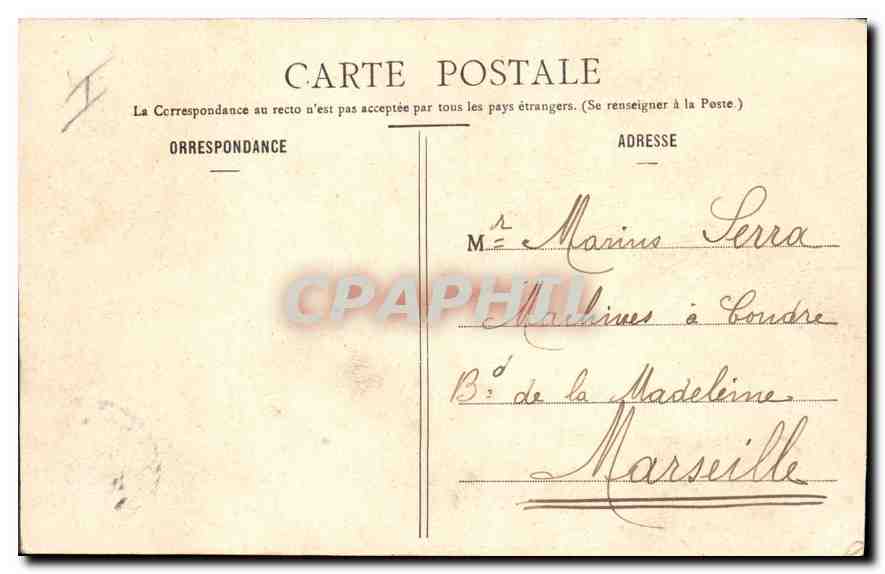 CPA Chateau Gontier Mayenne vue generale de la Ville prise de Saint Jean  — Rückseite