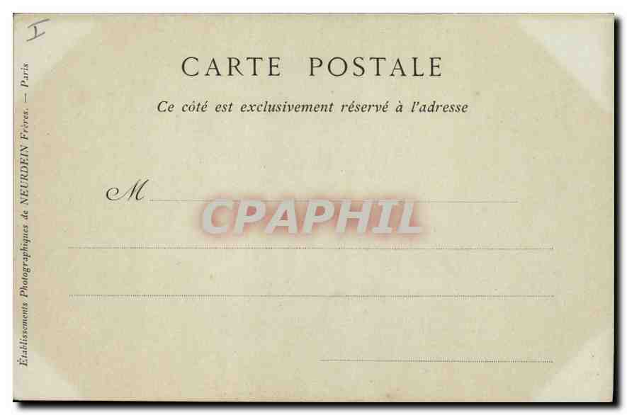 CPA Chateau de Blois Aile de Francois Ier L'Attique  — Verso