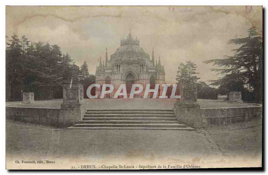 CPA Dreux Chapelle St Louis Sepulture de la Famille d'Orleans 