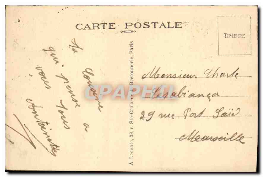 CPA Paris Le Palais du Luxembourg  — Rückseite