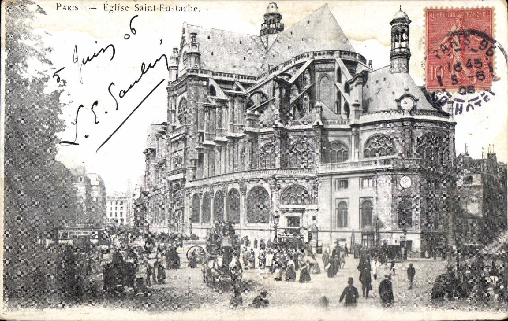 CPA Paris Eglise Saint Eustache 