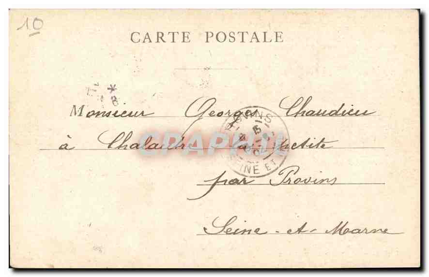 CPA Paris Jardin des Tuileries  — Rückseite