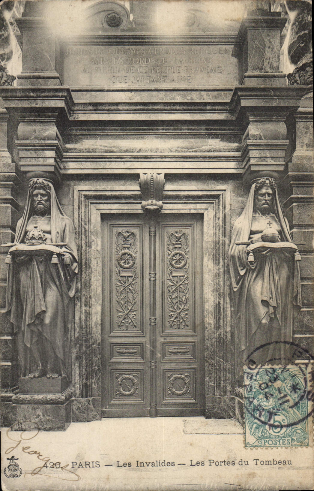 CPA Paris Les Invalides Les Portes du Tombeau 