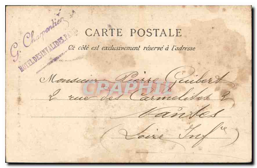 CPA Paris Les Invalides Les Portes du Tombeau  — Rückseite
