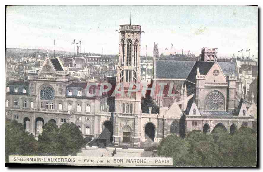 CPA St Germain l'Auxerrois Edite par le Bon Marche Paris 