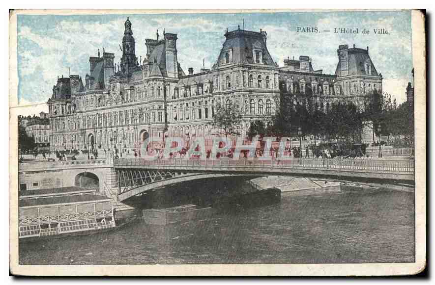 CPA Paris L'Hotel de Ville 