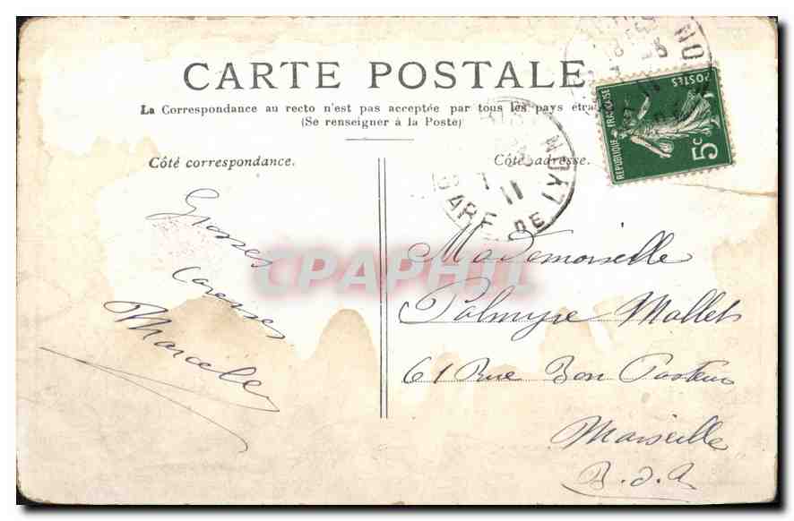 CPA Paris L'Hotel de Ville  — Rückseite