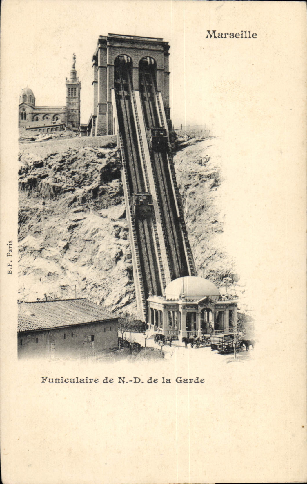 Funicolare di N.-D. de la Garde — Marsiglia — B.F. Paris