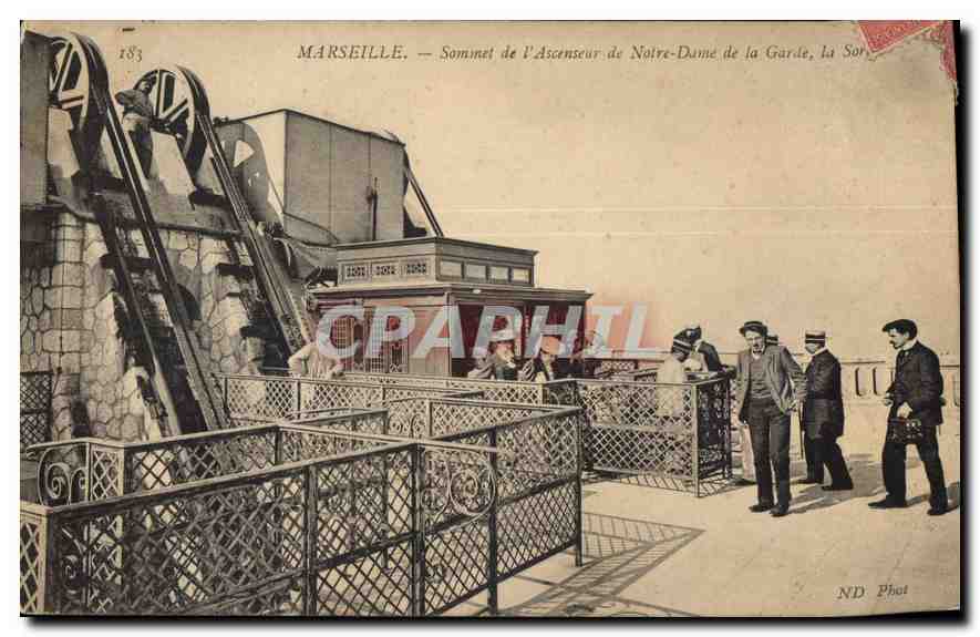 Marseille — Sommet de l'Ascenseur de Notre-Dame de la Garde, la Sor