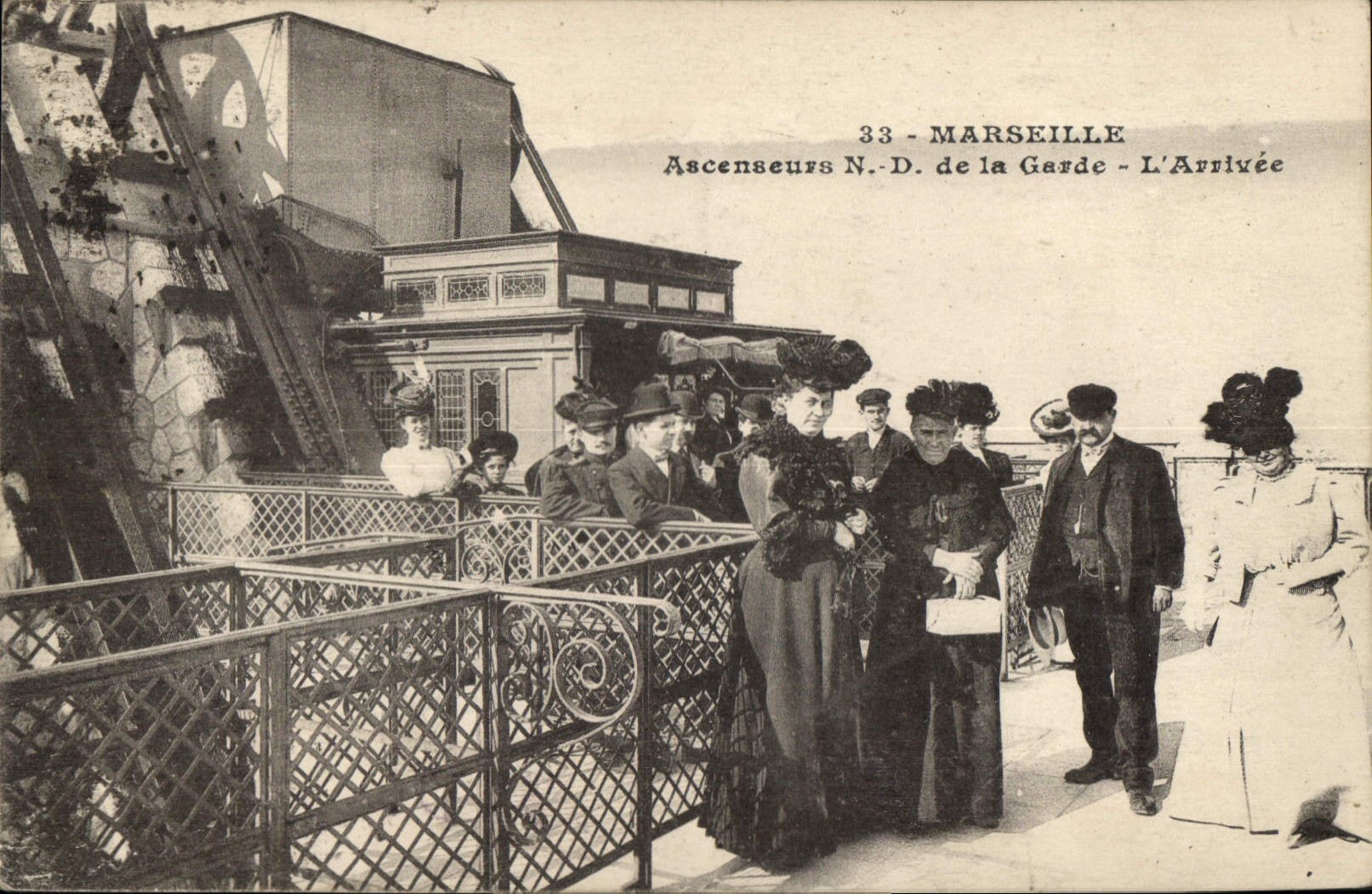 Ascenseurs N.-D. de la Garde - L'Arrivée — Marseille, n°33