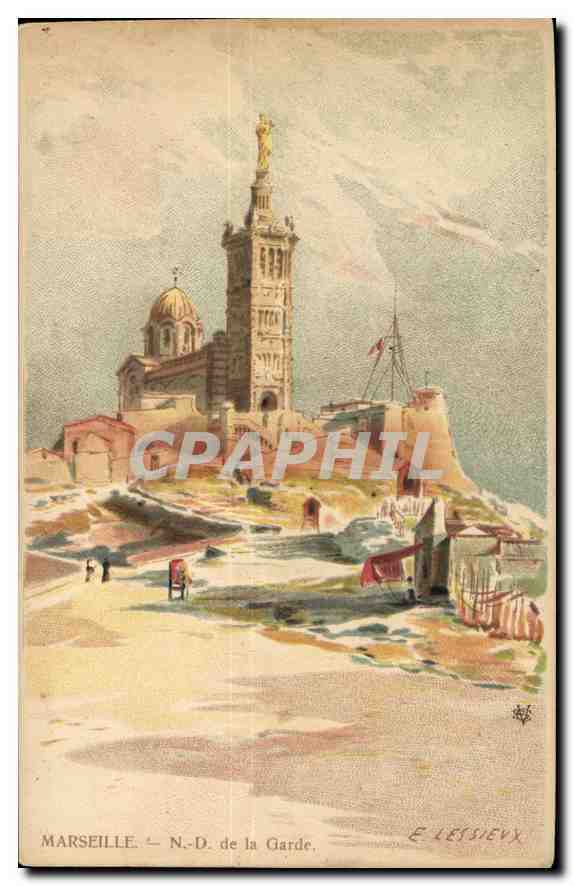Marsella — Santa María de la Guardia — E. Lessievex - Anverso