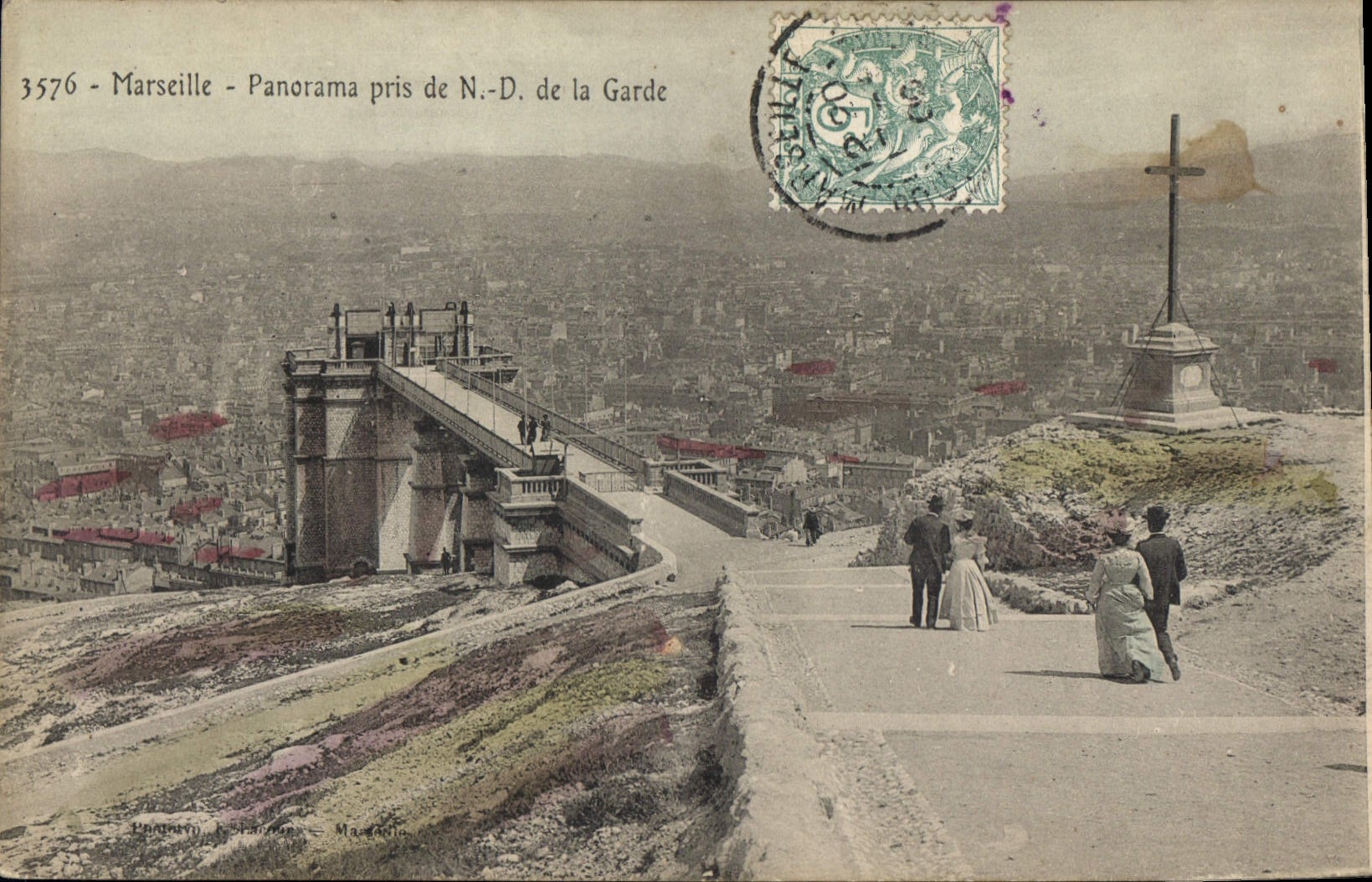 CPA Marseille Panorama pris de N D de la Garde 