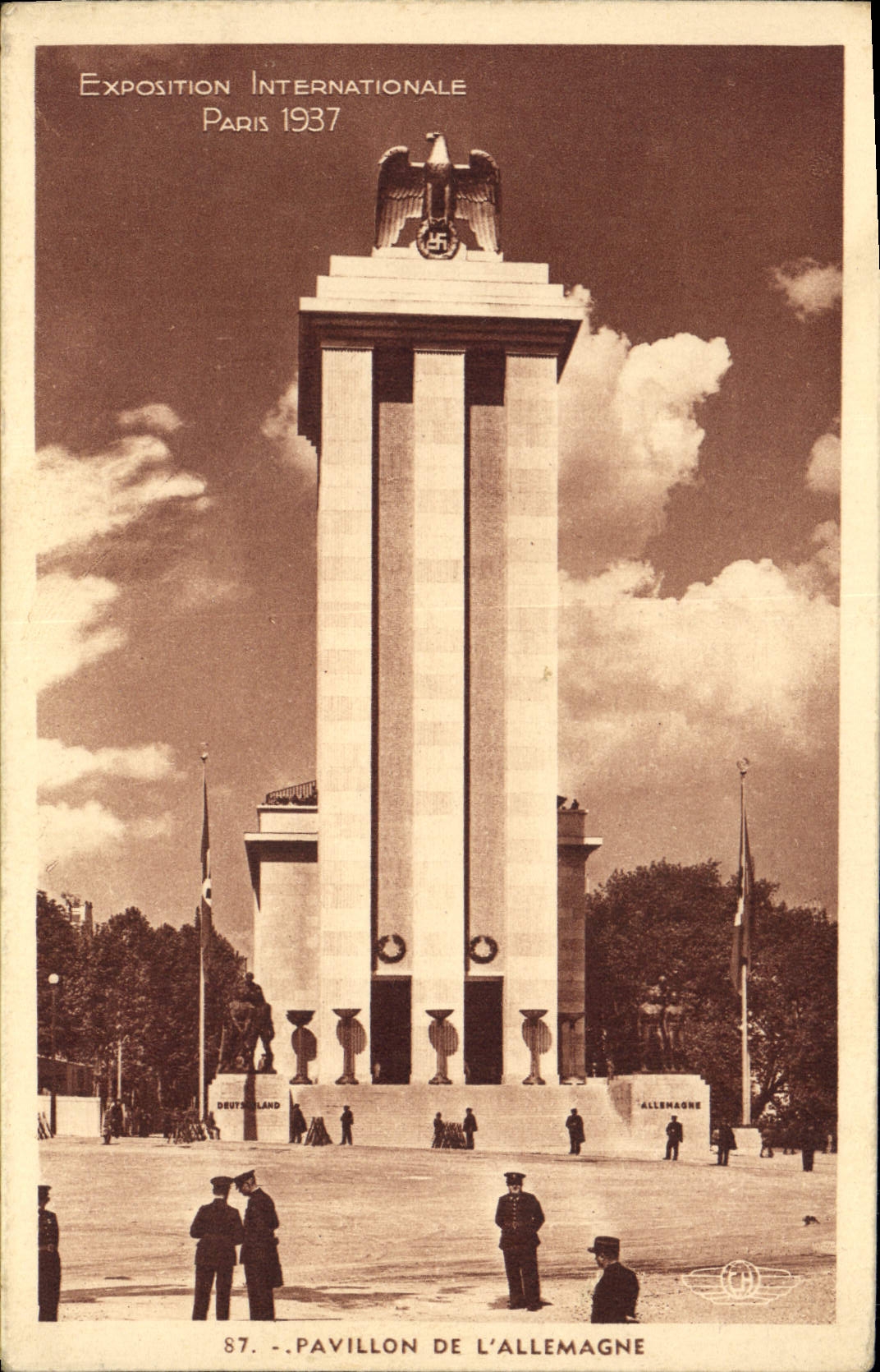 CPA Exposition Internationale Paris 1937 Pavillon de l'Allemagne 