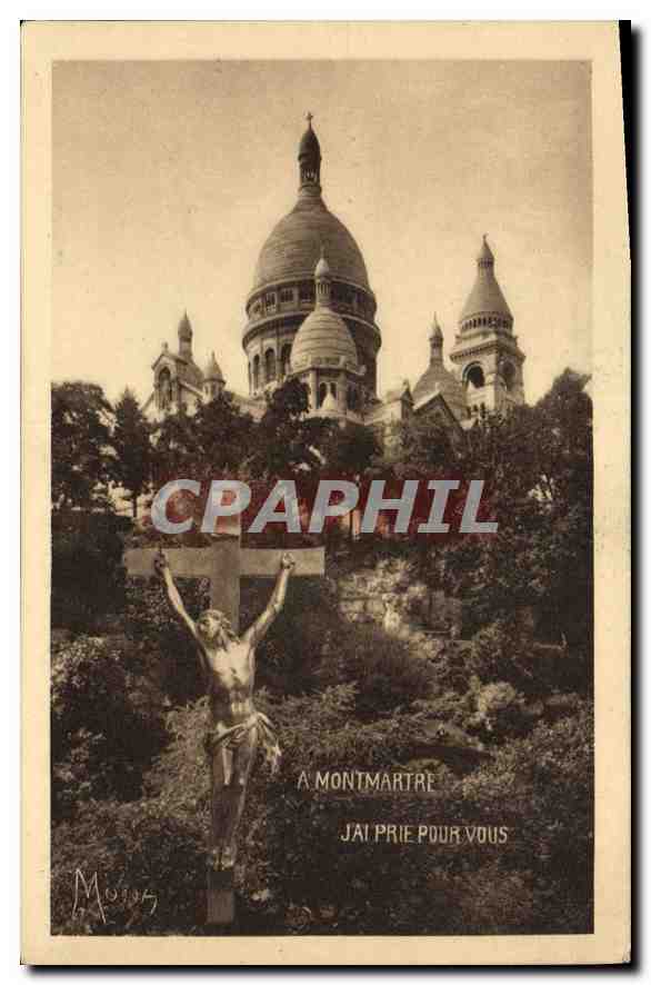 CPA Paris Montmartre Souvenir du Sacre Coeur 