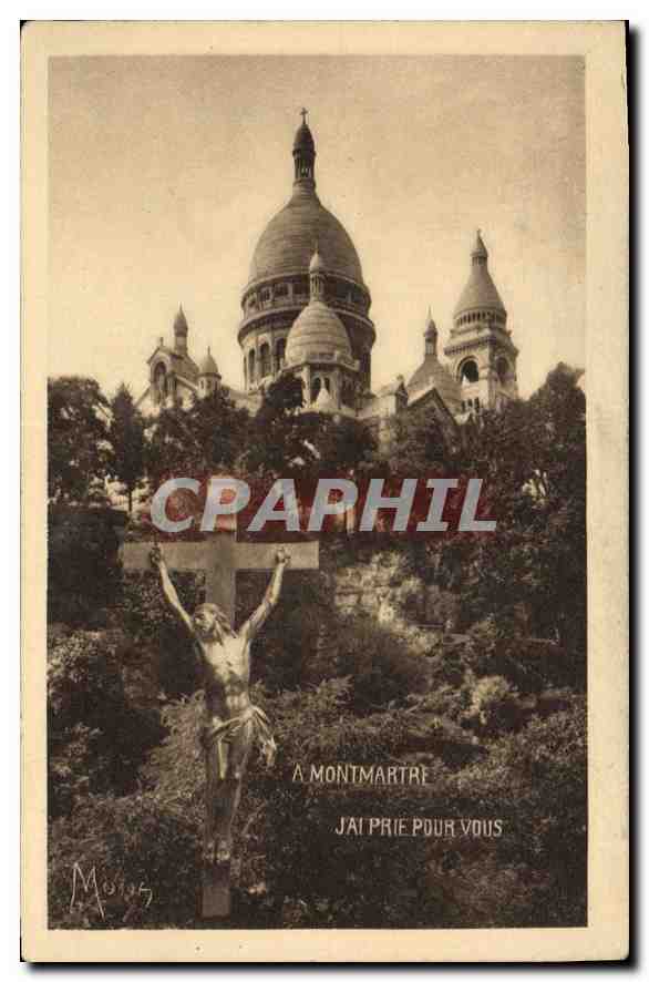 CPA Paris Montmartre Souvenir du Sacre Coeur 