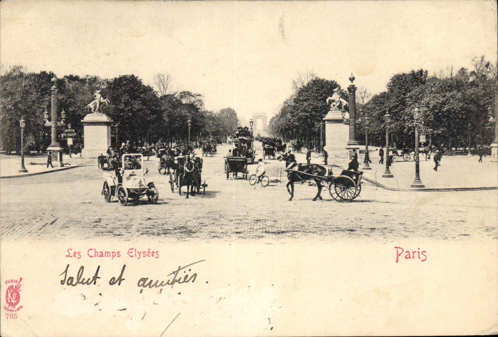 CPA Paris Les Champs Elysees 