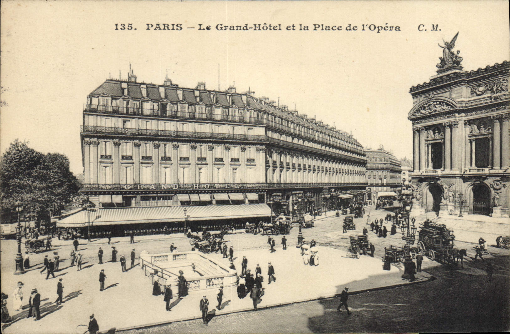 PARIS — Le Grand-Hôtel et la Place de l'Opéra — C.M. n°135