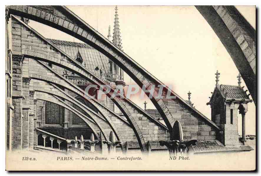 CPA Paris Notre Dame Contreforts 