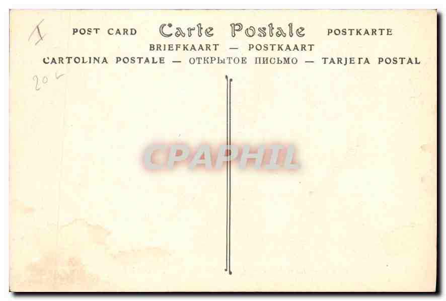 CPA Paris Notre Dame Contreforts  — Verso