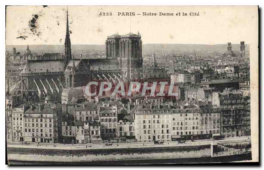 CPA Paris Notre Dame et la Cite 