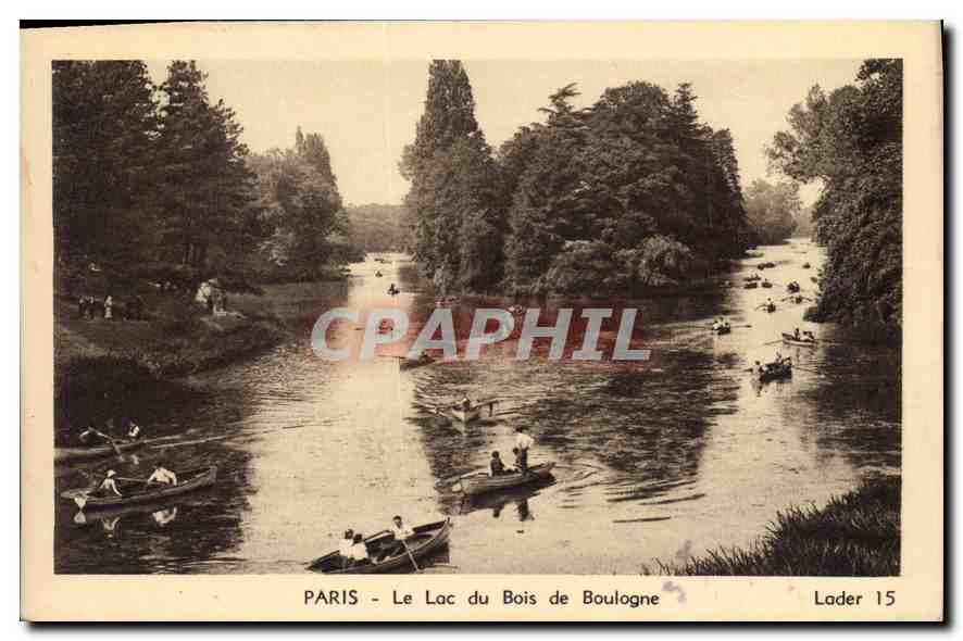 CPA Paris Le Lac du Bois de Boulogne 