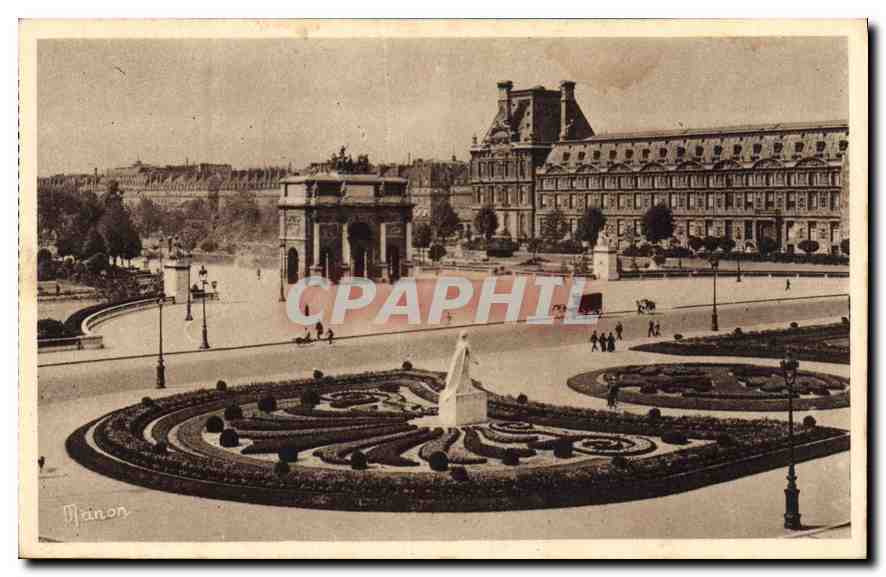 CPA Paris Place du Carrousel 