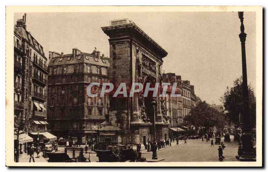 CPA Paris La Porte Saint Denis et Les Grands Boulevards Boulevard Bonne Nouvelle 