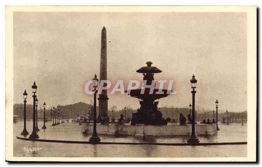 CPA Paris Place de la Concorde 