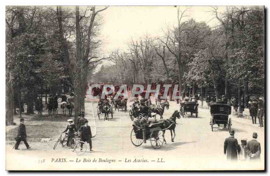 CPA Paris Le Bois de Boulogne Les Acacias 