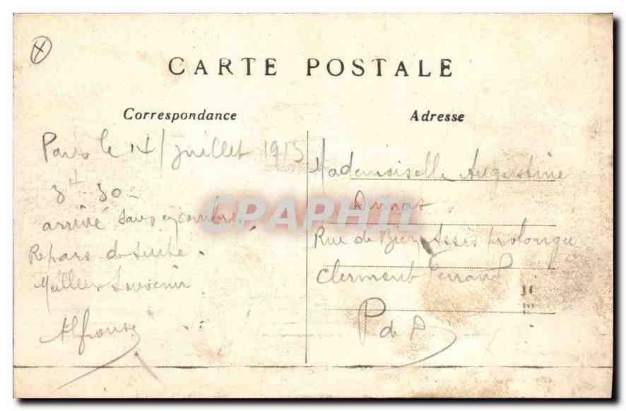 PARIS (1er arrt) — La Rue de Rivoli et le Jardin des Tuileries — C. M. — Verso