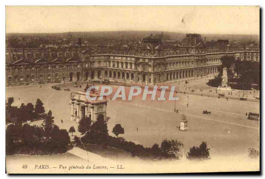 CPA Paris Vue generale du Louvre 