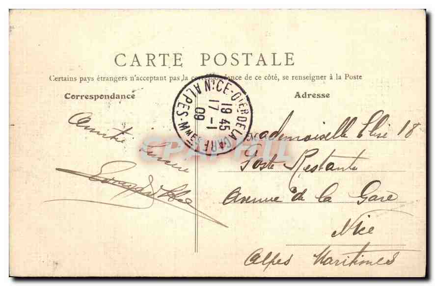 CPA Paris Parc des Buttes Chaumont  — Verso
