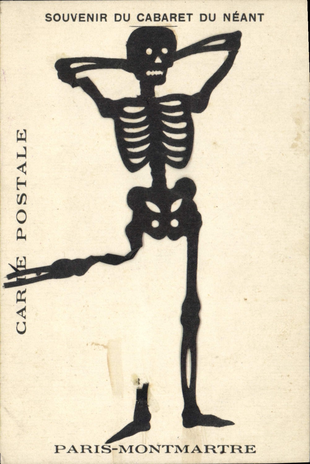 CPA Paris Montmartre Souvenir du Cabaret du Neant 