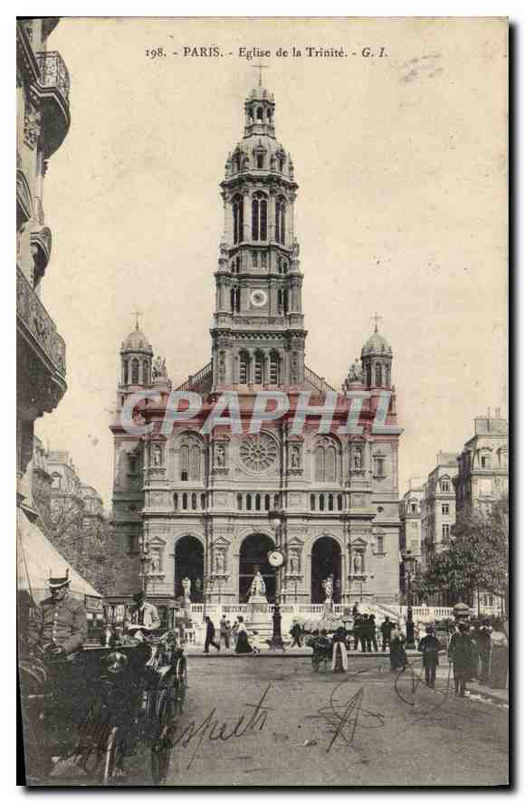 CPA Paris Eglise de la Trinite 