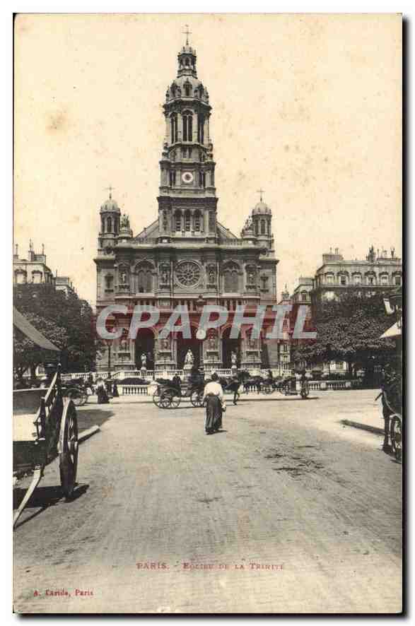 CPA Paris Eglise de la Trinite 